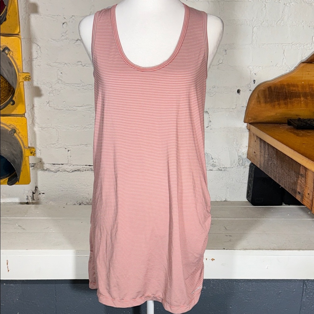 Merrill Grey and Red Striped Tank Top